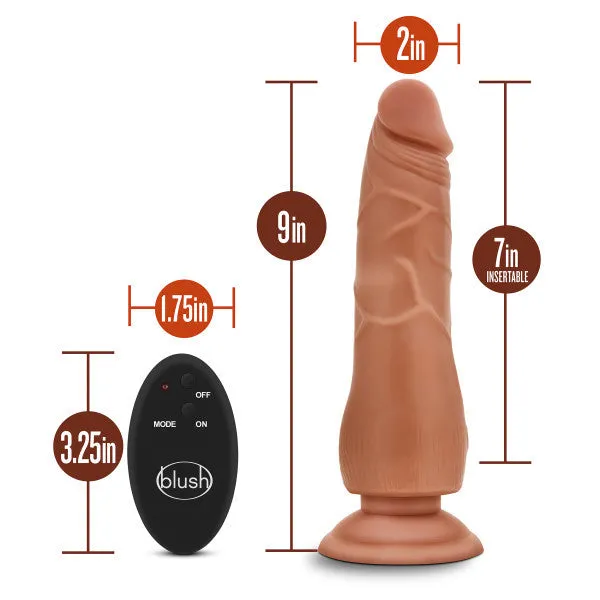 Dr. Skin - 9 Inch 10 Function Wireless Remote  - Mocha