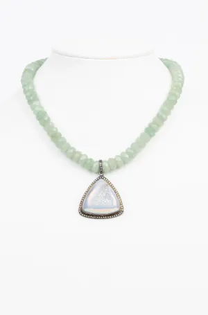 Druzy and Adventurine Necklace