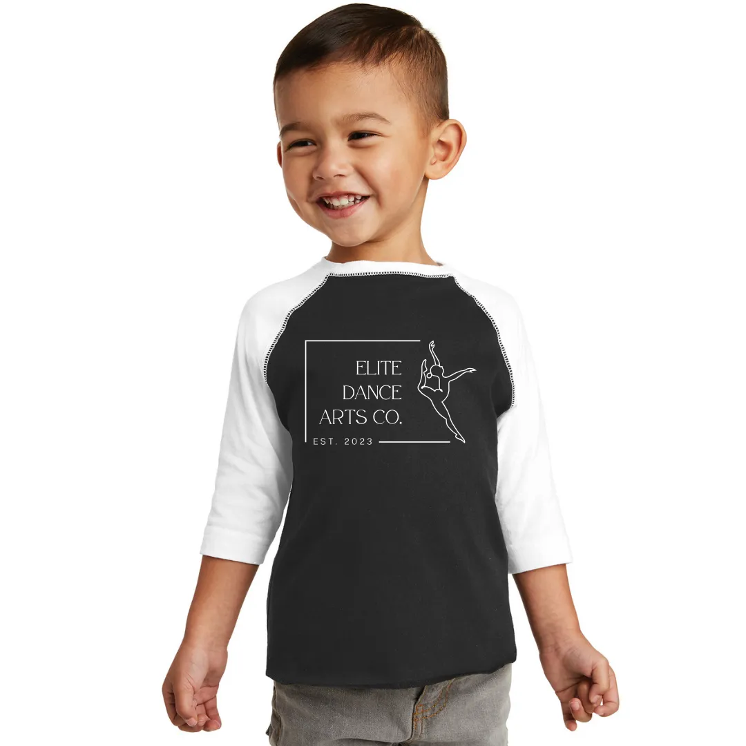 Elite Dance Toddler Baseball Fine Jersey Tee