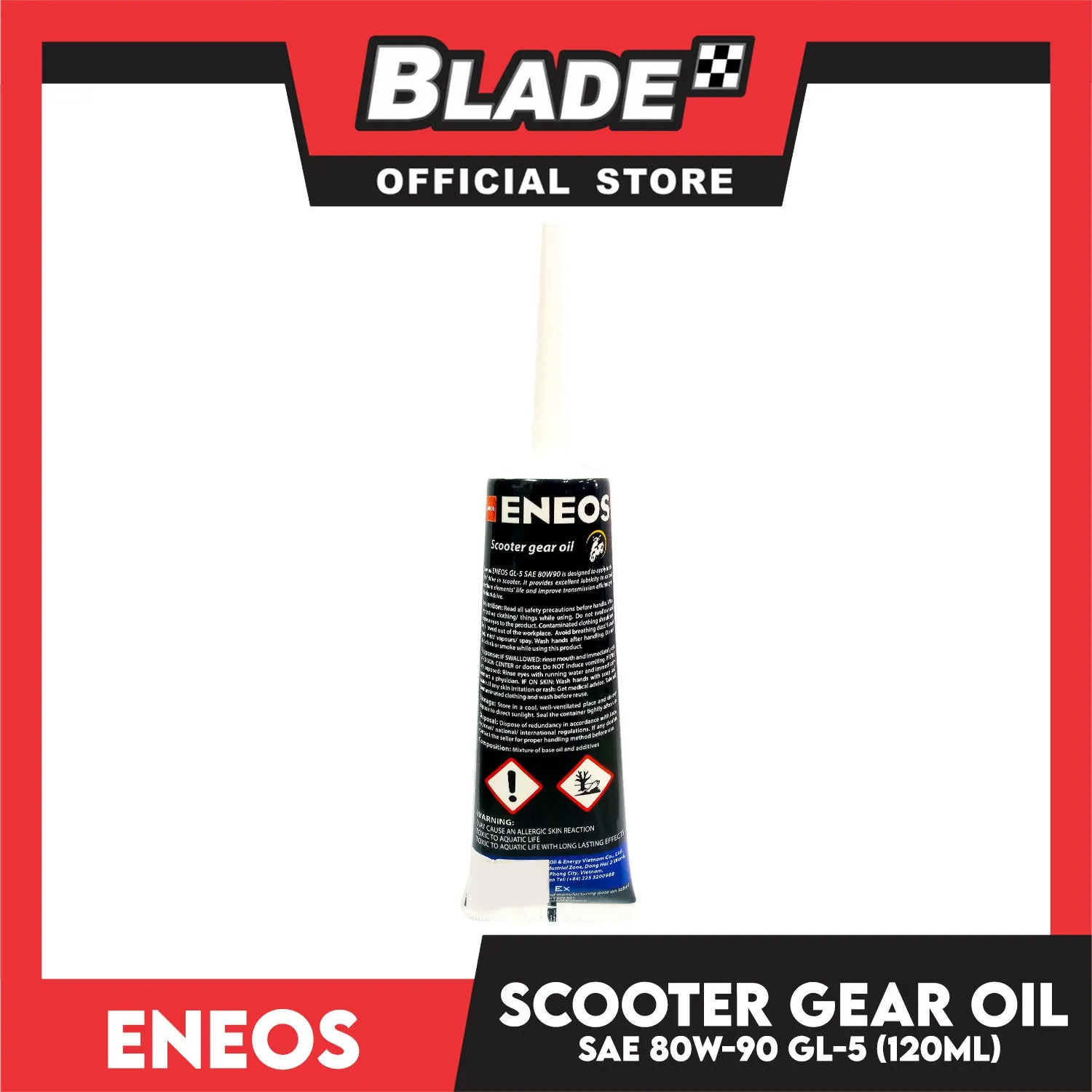 Eneos Scooter Gear Oil SAE 80W-90 GL-5 120ml