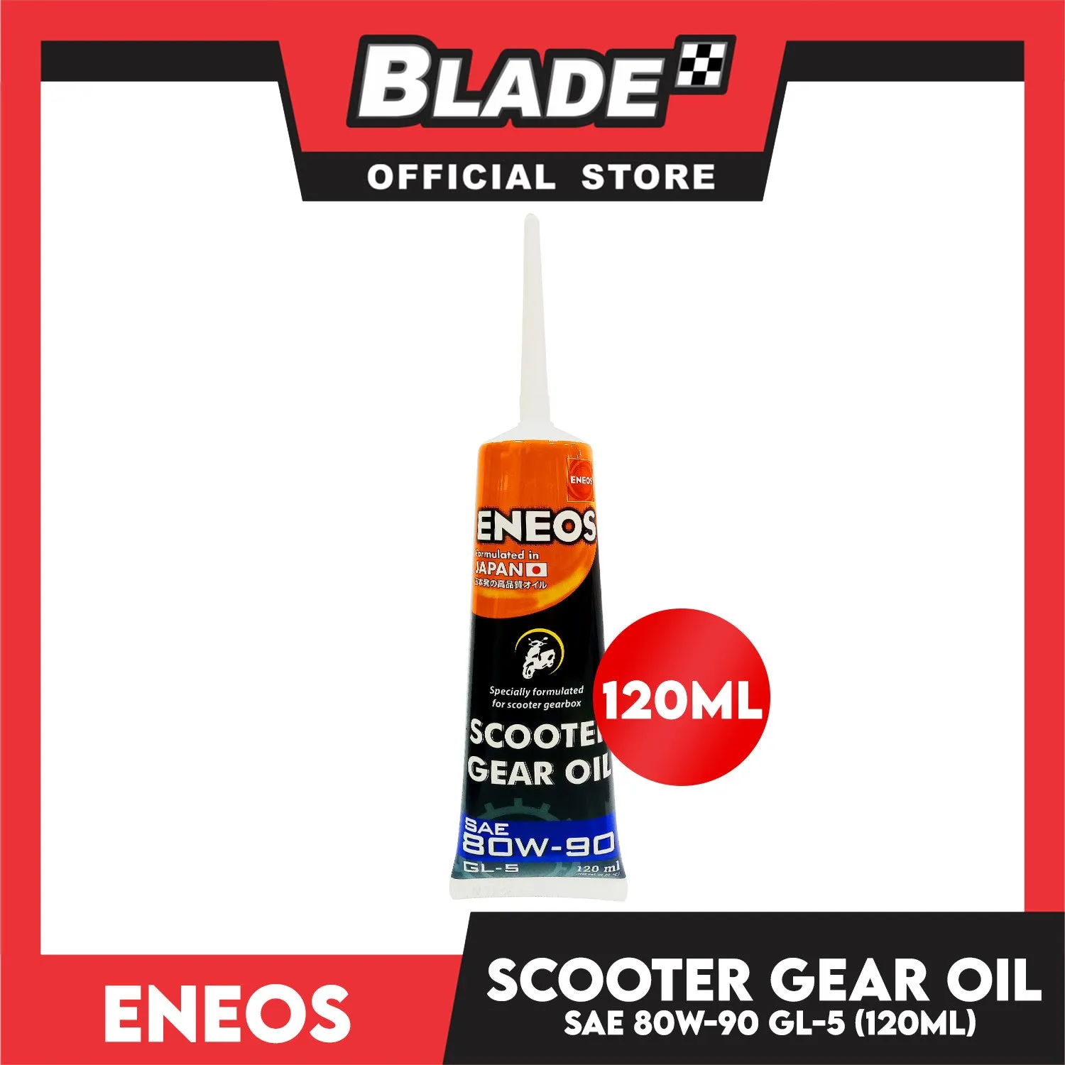 Eneos Scooter Gear Oil SAE 80W-90 GL-5 120ml
