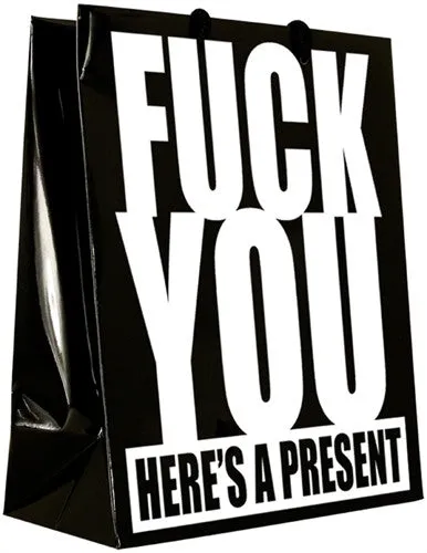 F You Here's a Present - Gift Bag