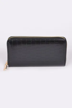 FAUX SNAKESKIN WALLET