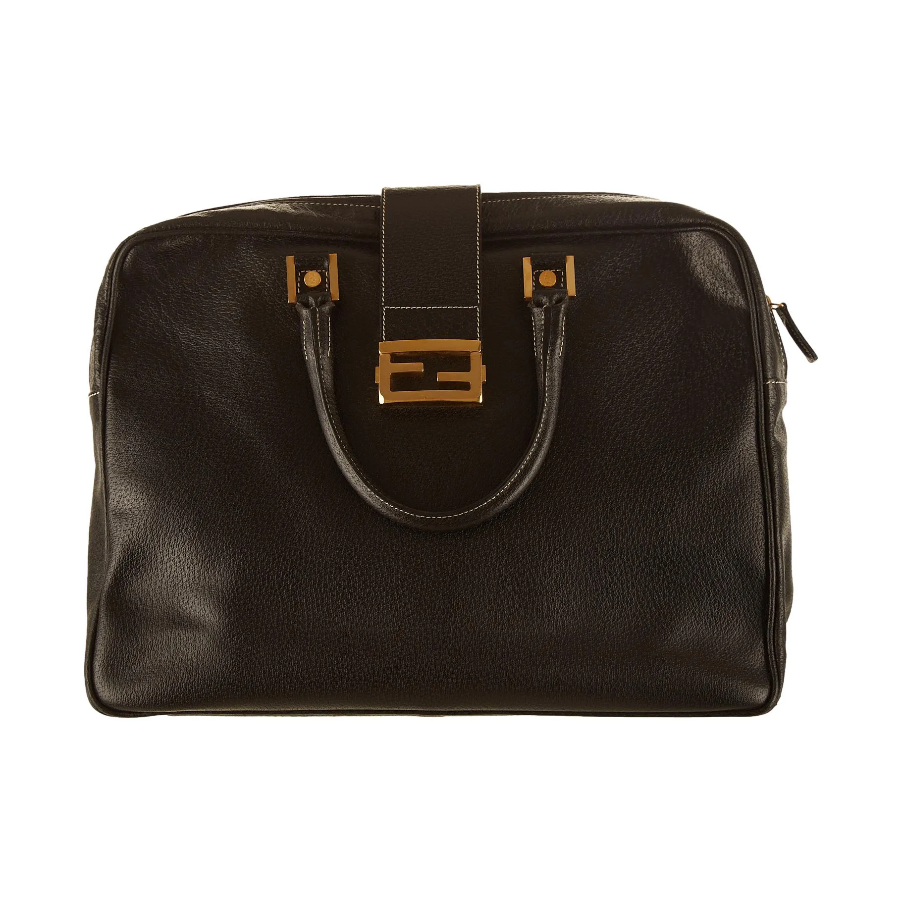 Fendi Black Top Handle Bag