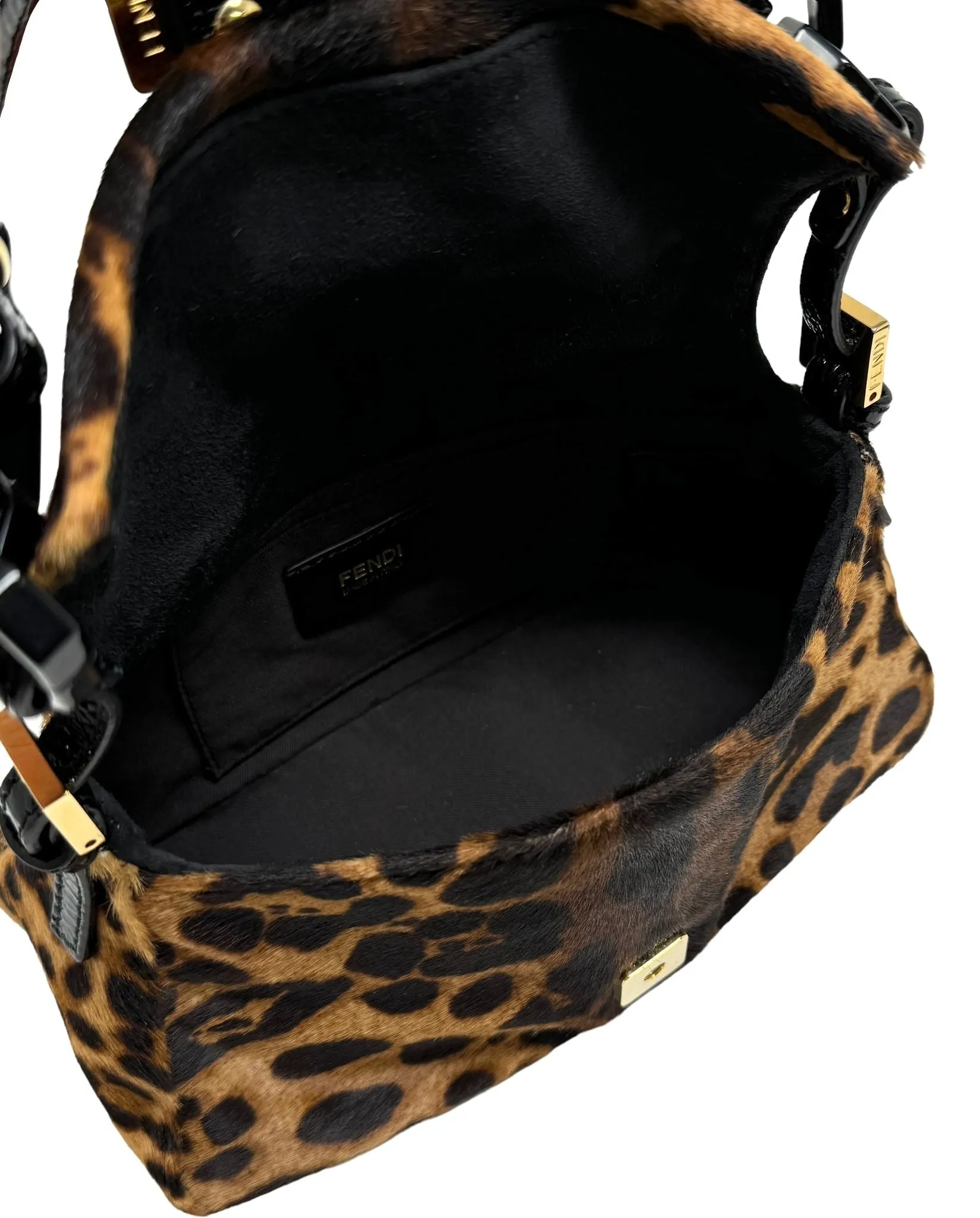 Fendi Cheetah Mama Mini Baguette Bag