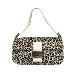 Fendi Cheetah Print Calf Hair Baguette
