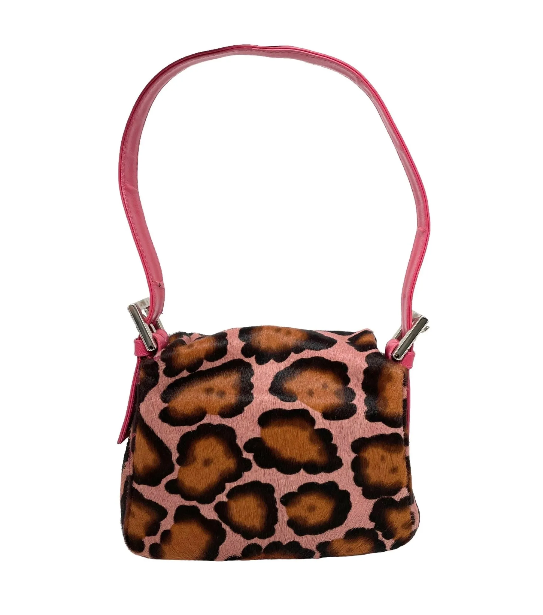 Fendi Pink Cheetah Mini Baguette