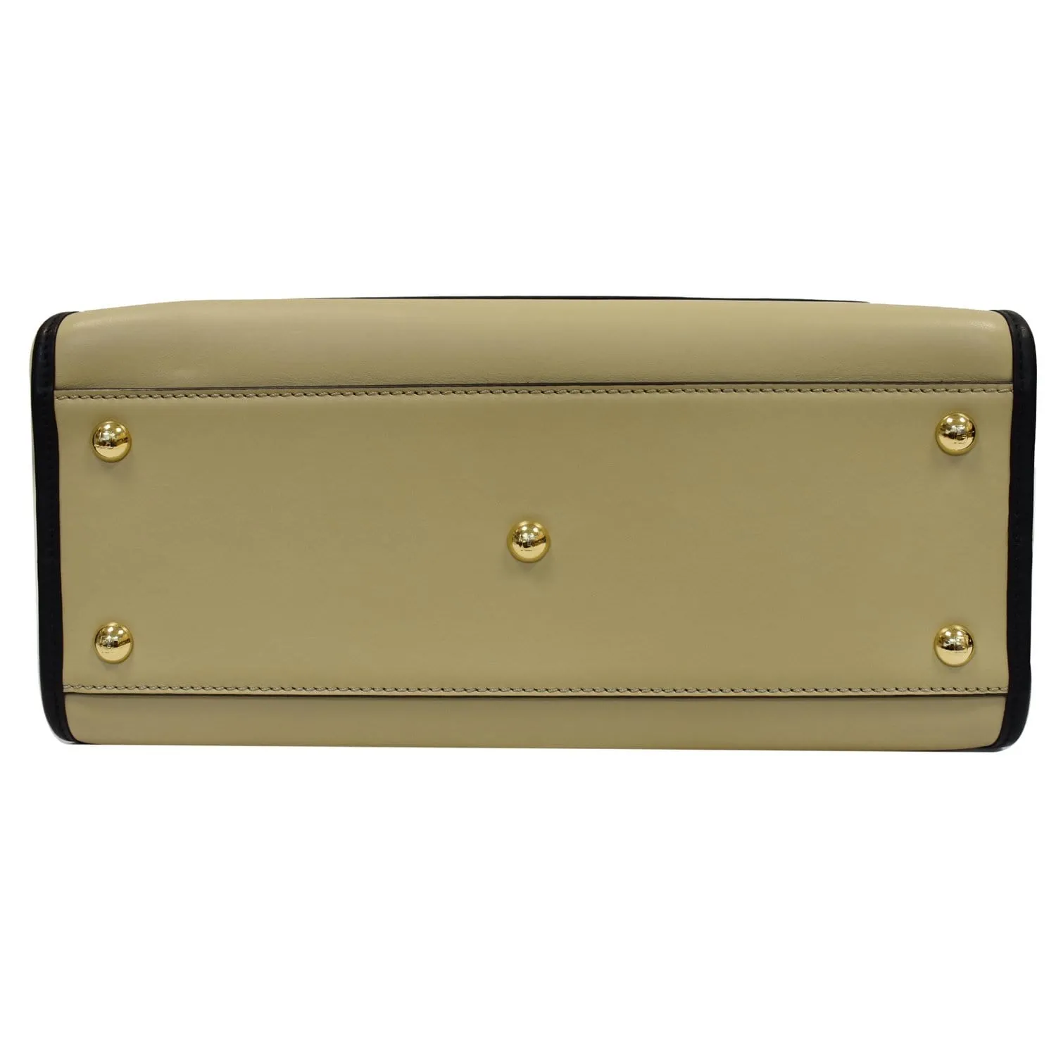 FENDI Runaway Medium Leather Tote Bag Beige
