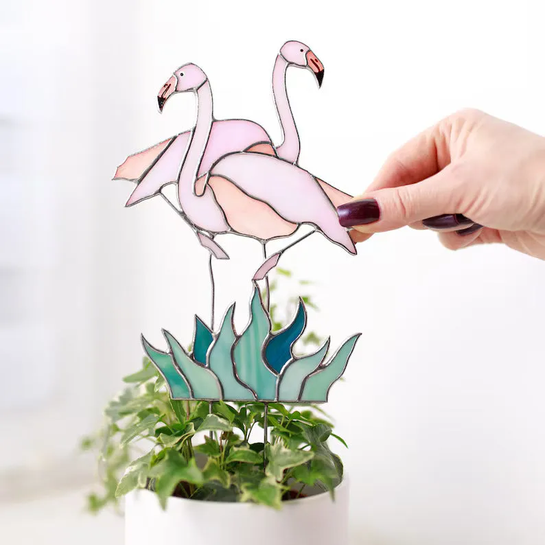Flamingo Plant Stake