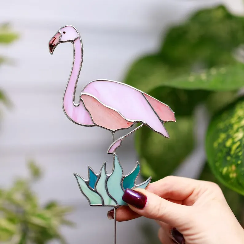 Flamingo Plant Stake