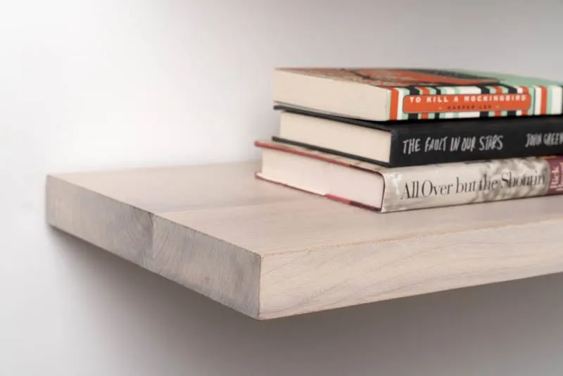 Floating Solid Wood Shelf | Square Edge | Eco-Friendly Urban Wood