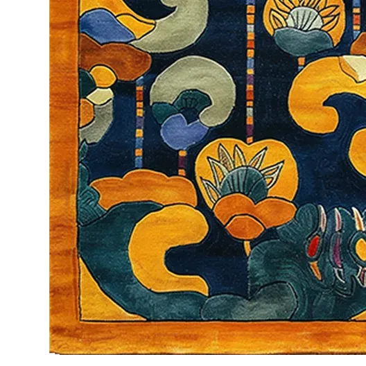 Floral Mirage Hand Tufted Viscose Rug