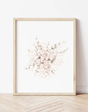 Flower 3 Art Print - Sweet Blush