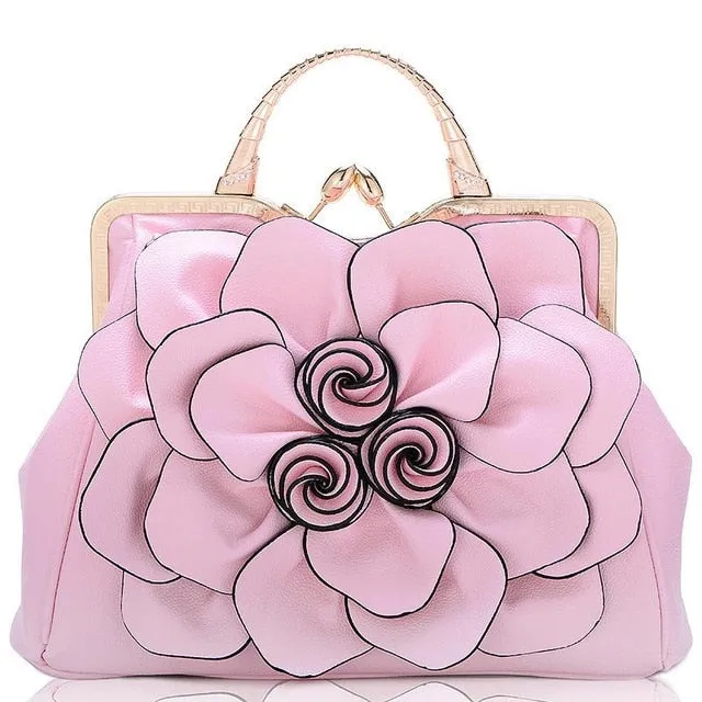 Flower Fashion Ladies Luxury Leather Bags