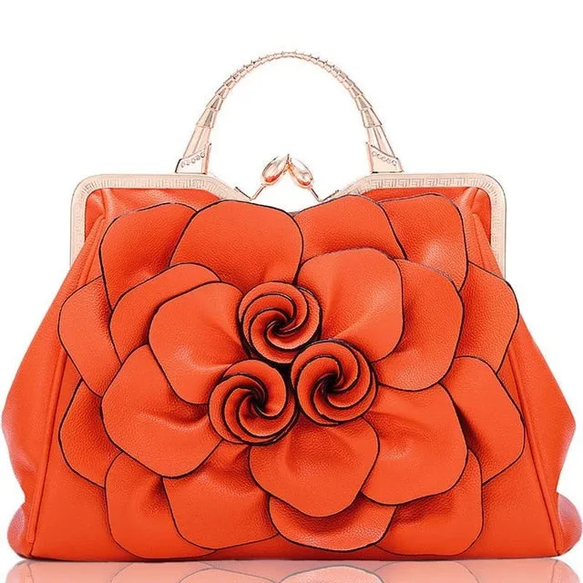Flower Fashion Ladies Luxury Leather Bags