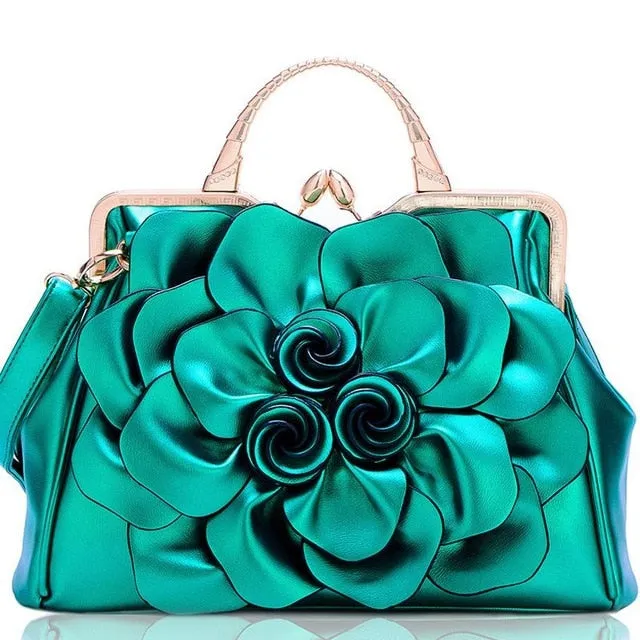Flower Fashion Ladies Luxury Leather Bags