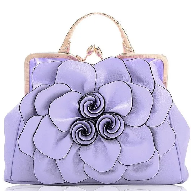 Flower Fashion Ladies Luxury Leather Bags