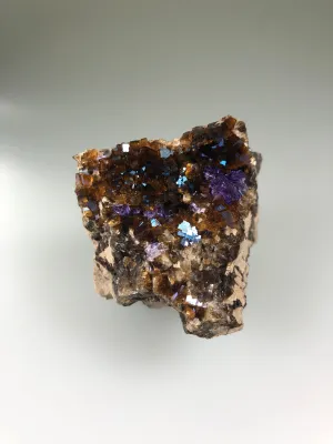 Fluorite, Auglaize Quarry, Junction, Ohio, ex. Louis Lafayette Collection, Small Cabinet 5.0 cm x 5.0 cm x 5.1 cm, $65.  Online Nov. 10.