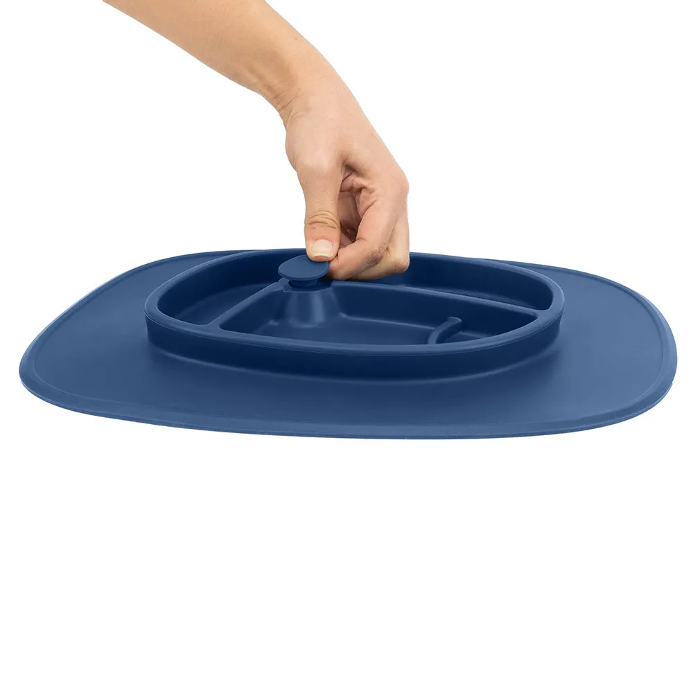 Foodie® Feeding Mat   Bowl Set: Neat in Navy