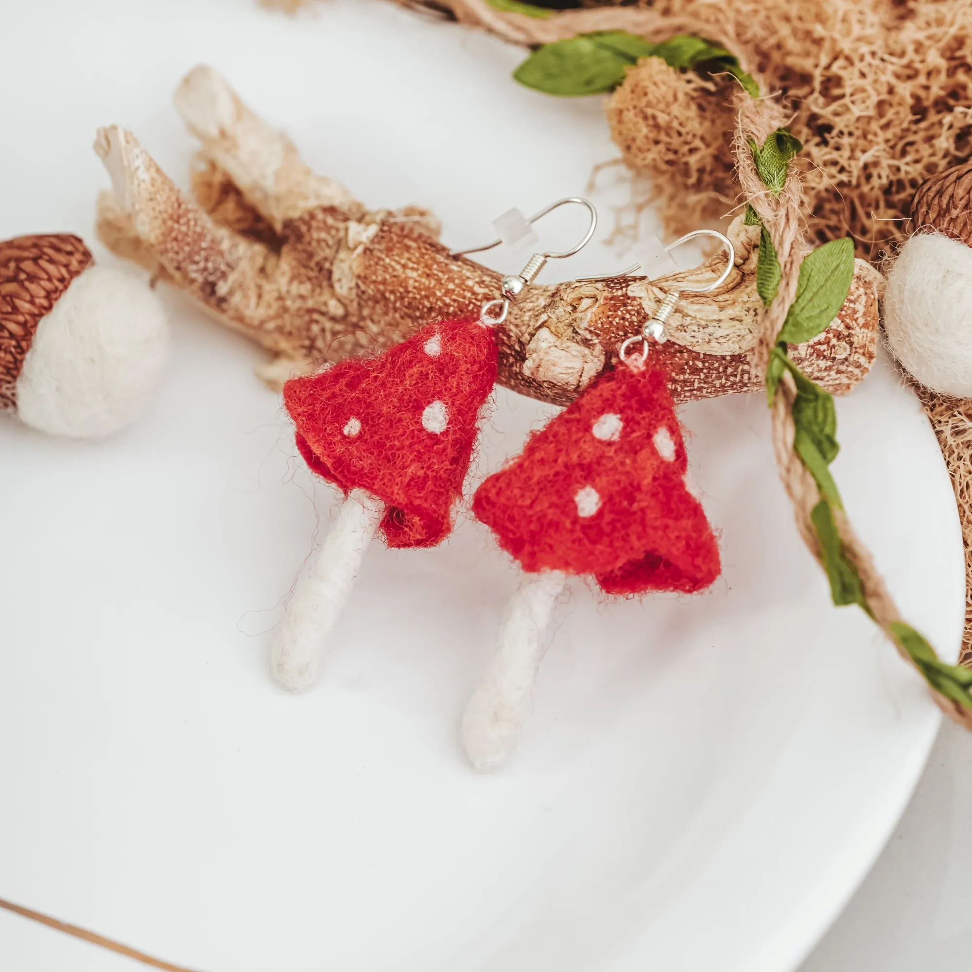 Forest Toadstool Earrings