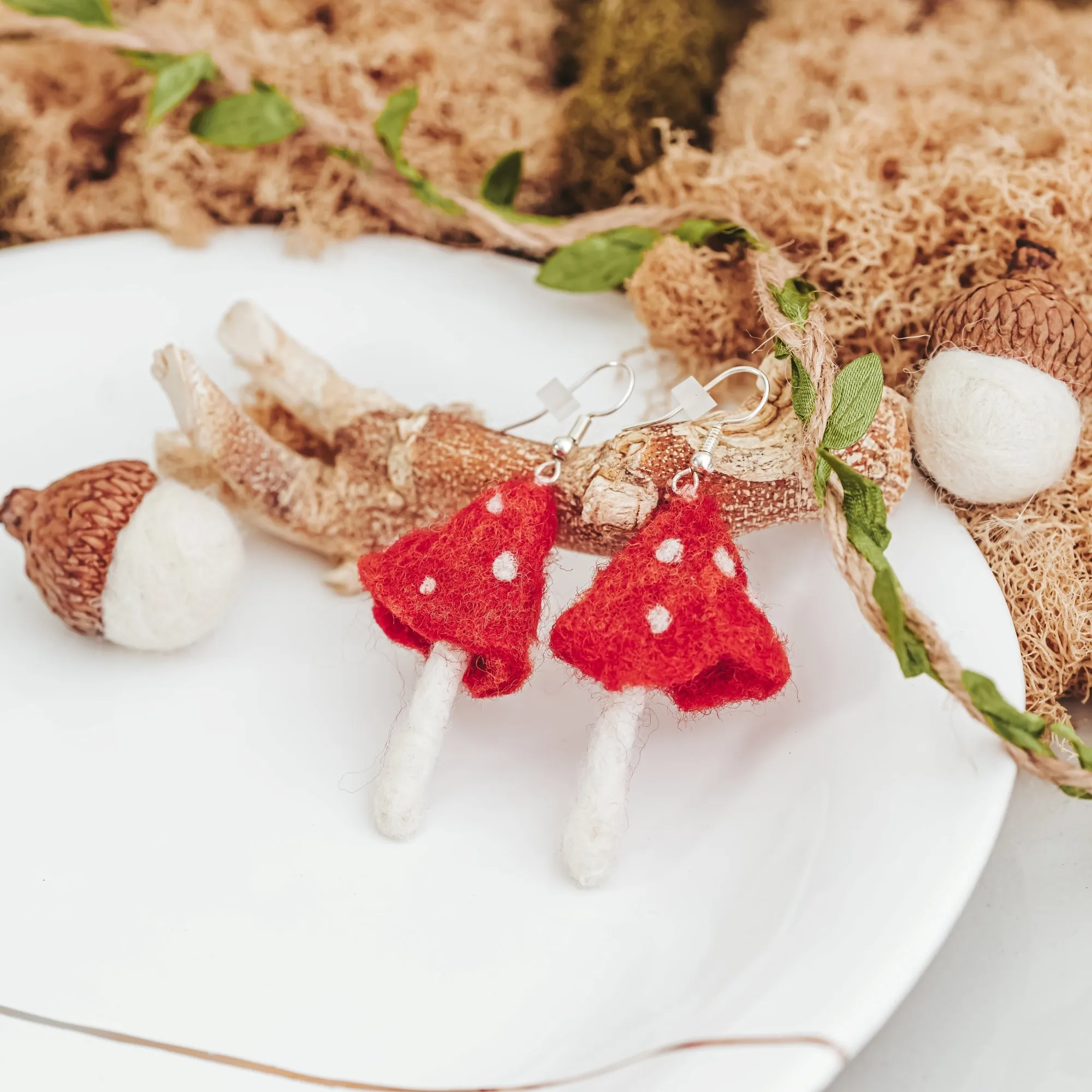 Forest Toadstool Earrings