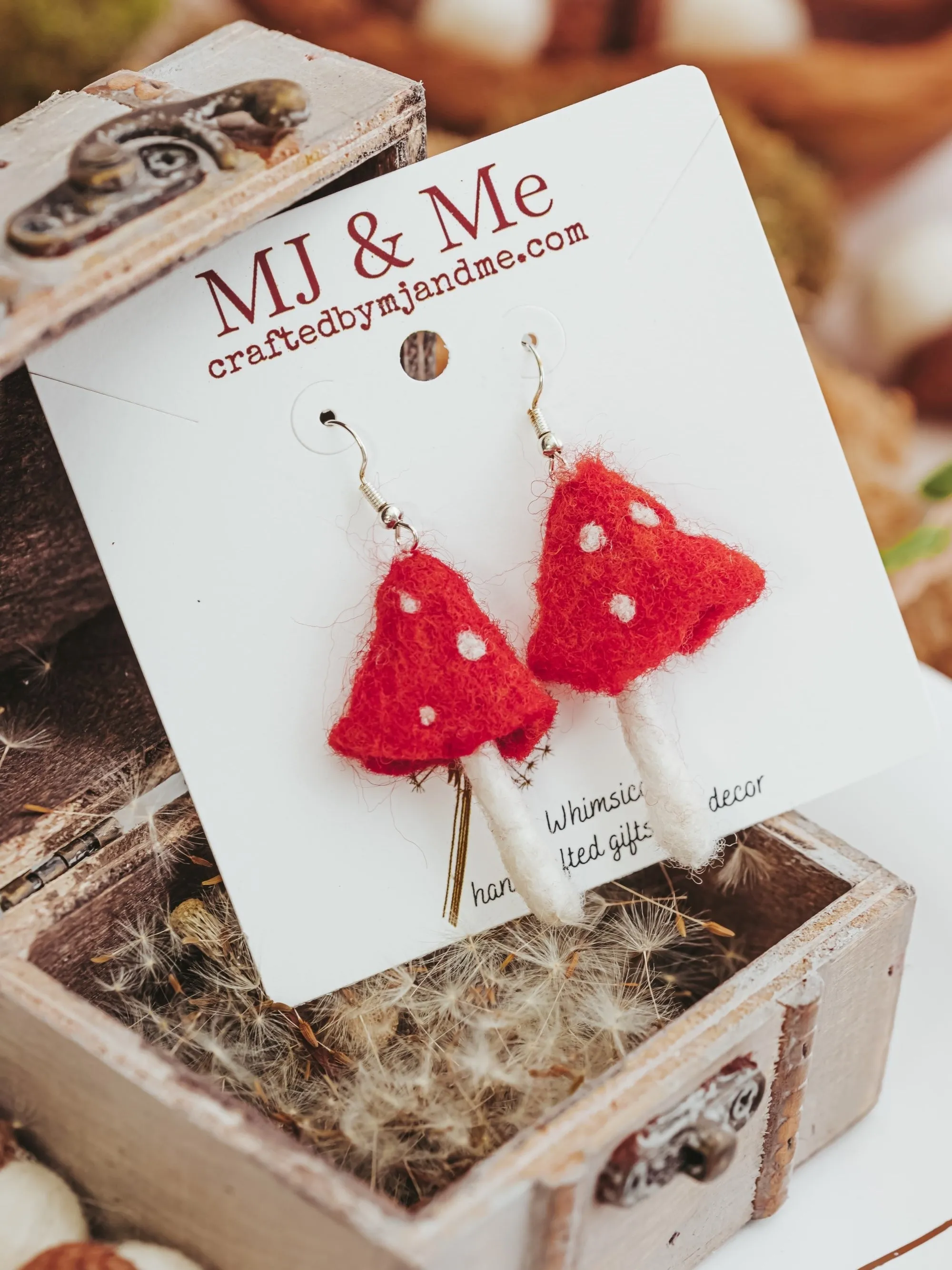 Forest Toadstool Earrings
