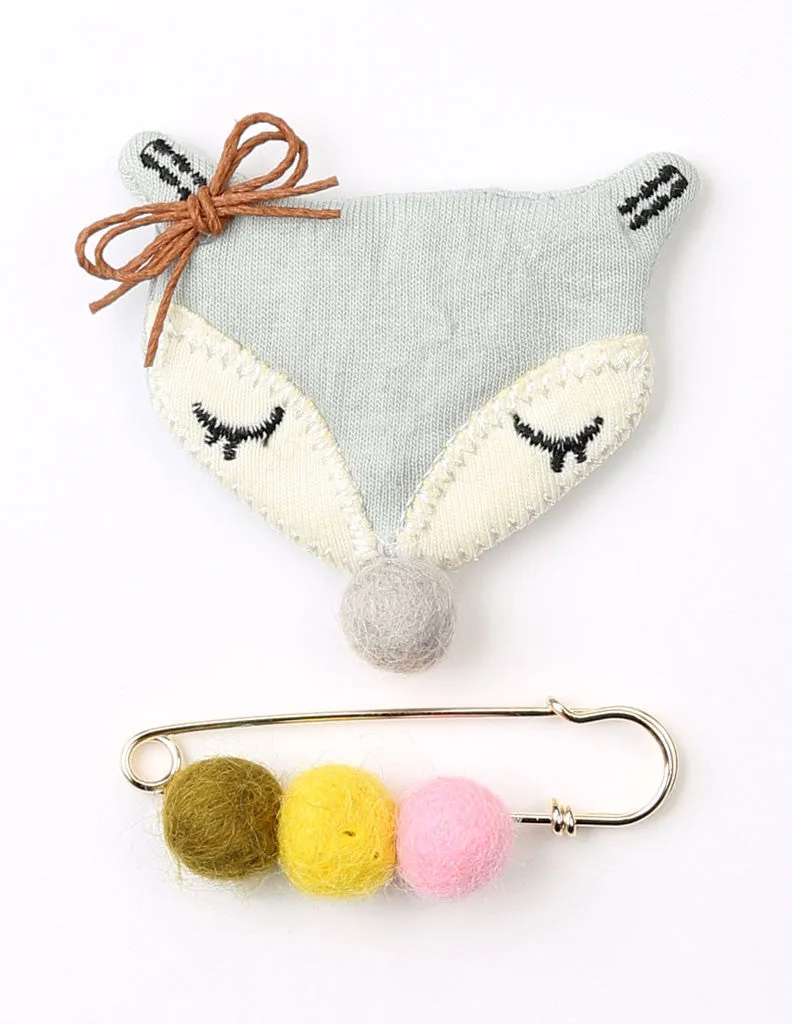 Fox Brooch and Pin