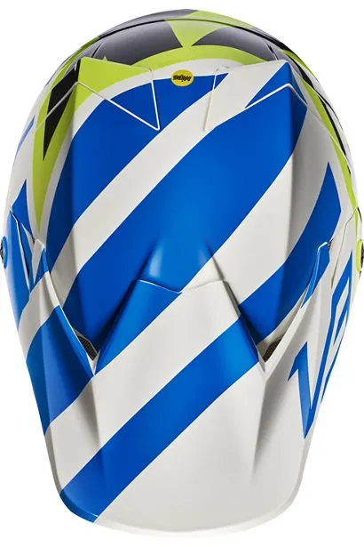 Fox V3 Creo White/Yellow Helmet