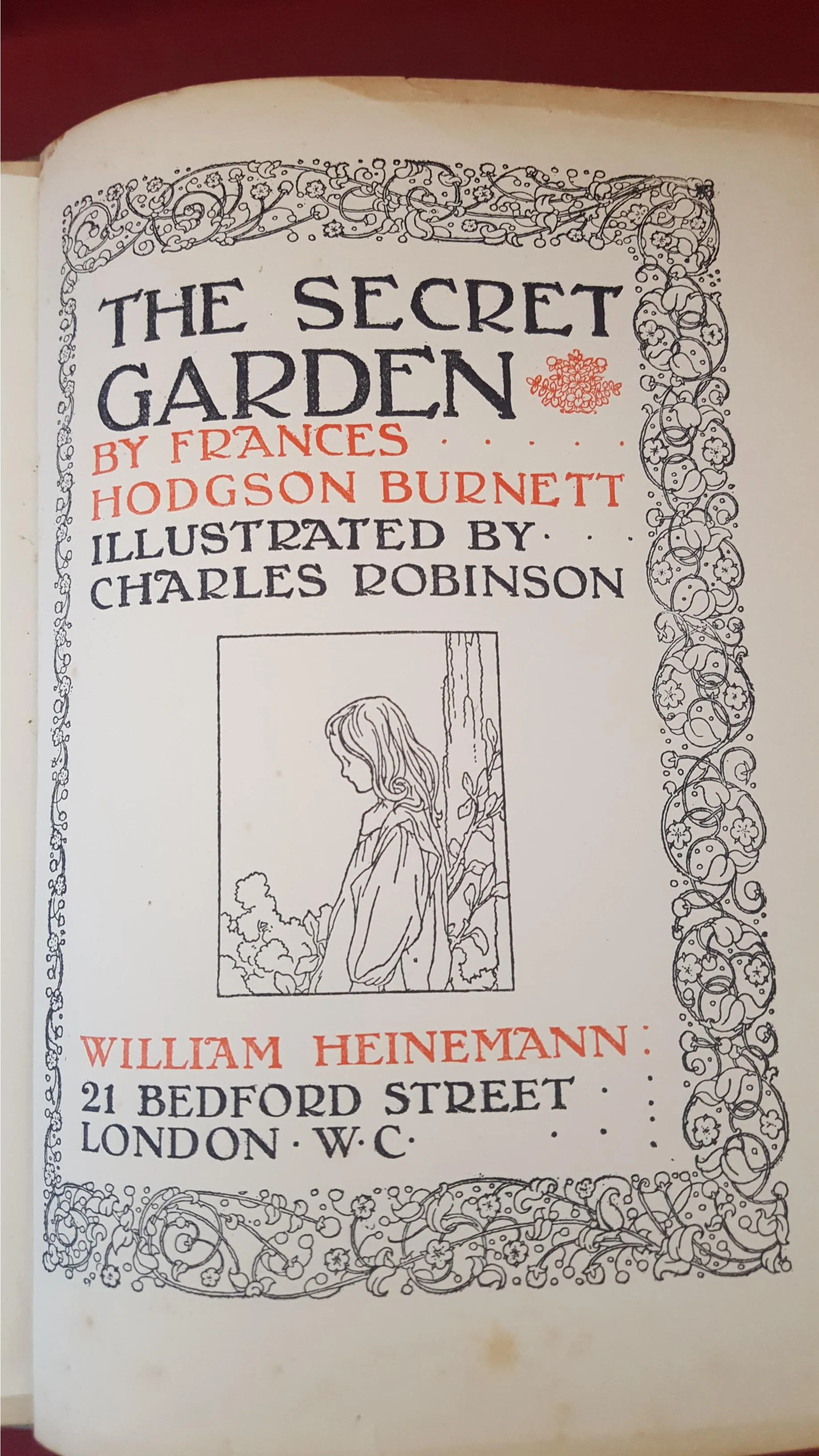 Frances Hodgson Burnett - The Secret Garden, William Heinemann, 1914