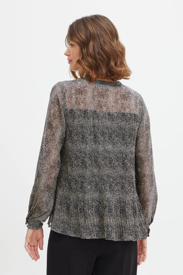 Fransa Plisse Blouse