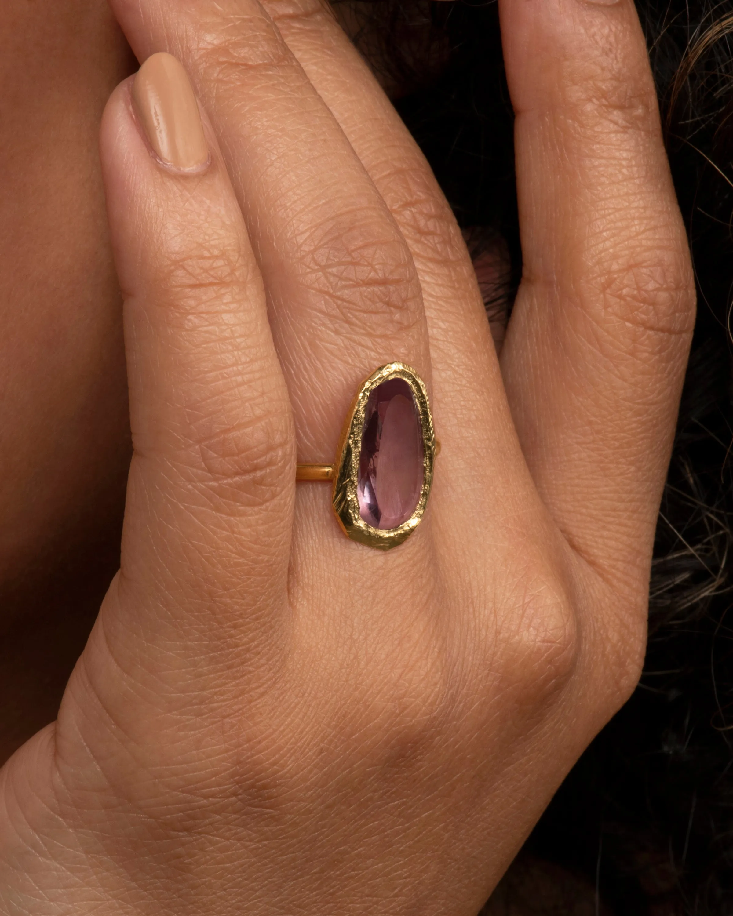 Freeform Sapphire Ring