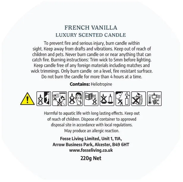French Vanilla Scented Candle