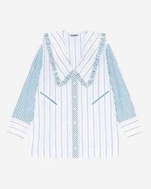 Frill Collar Shirt - Bright White