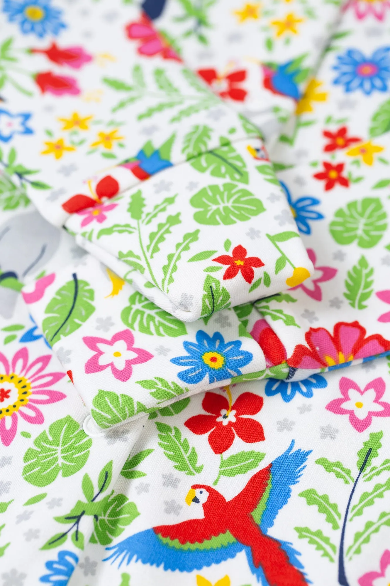 Frugi Lovely Tropical Birds Babygrow