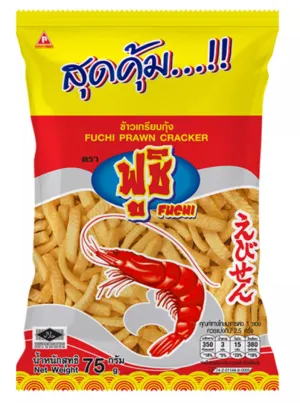 FUCHI, TH ORIGINAL CRISPY PRAWN CRACKERS 75G