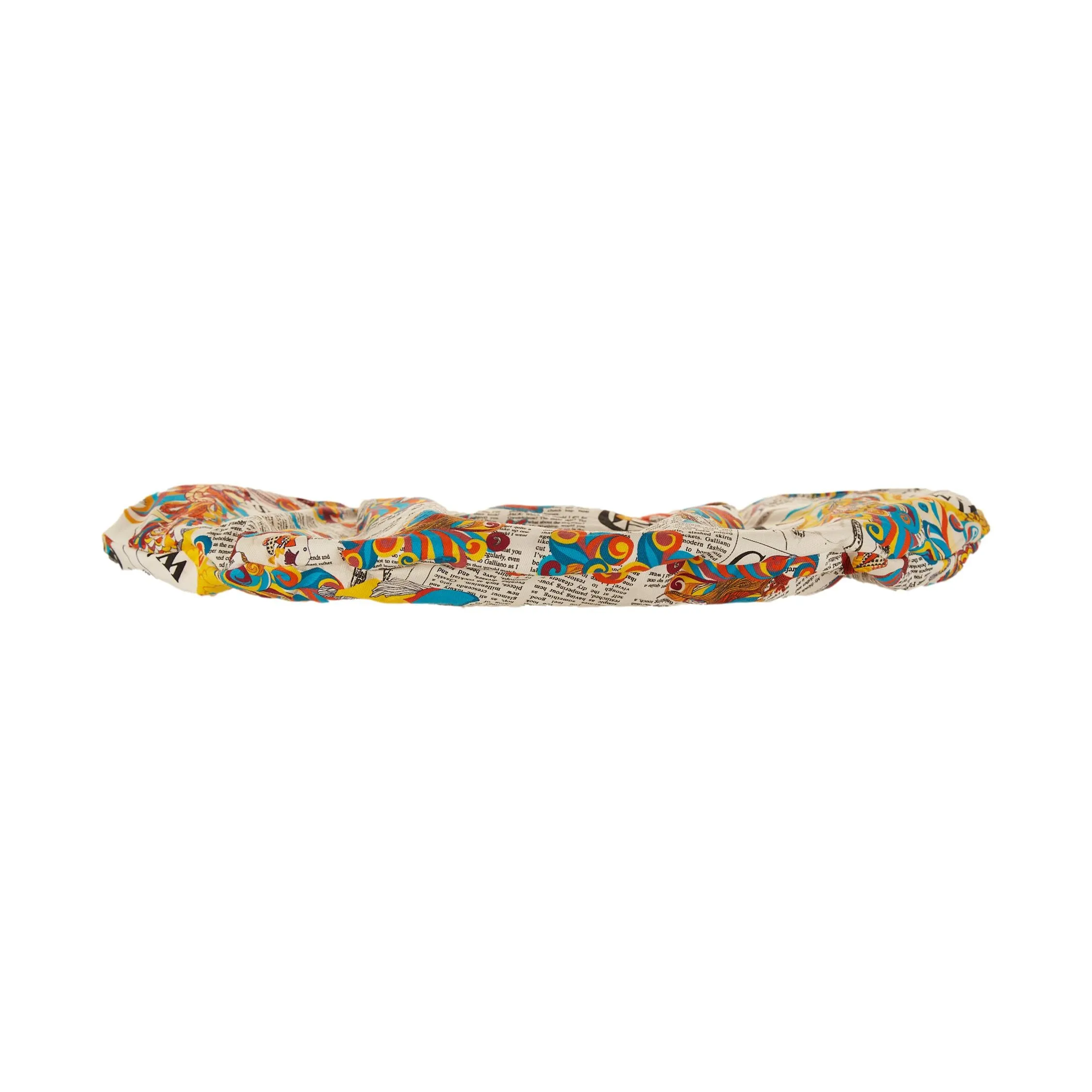 Galliano Newsprint Jumbo Ring Top Handle Bag