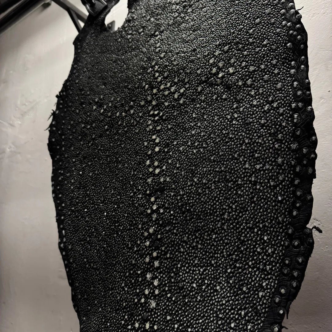 Genuine Porcupine Stingray Leather