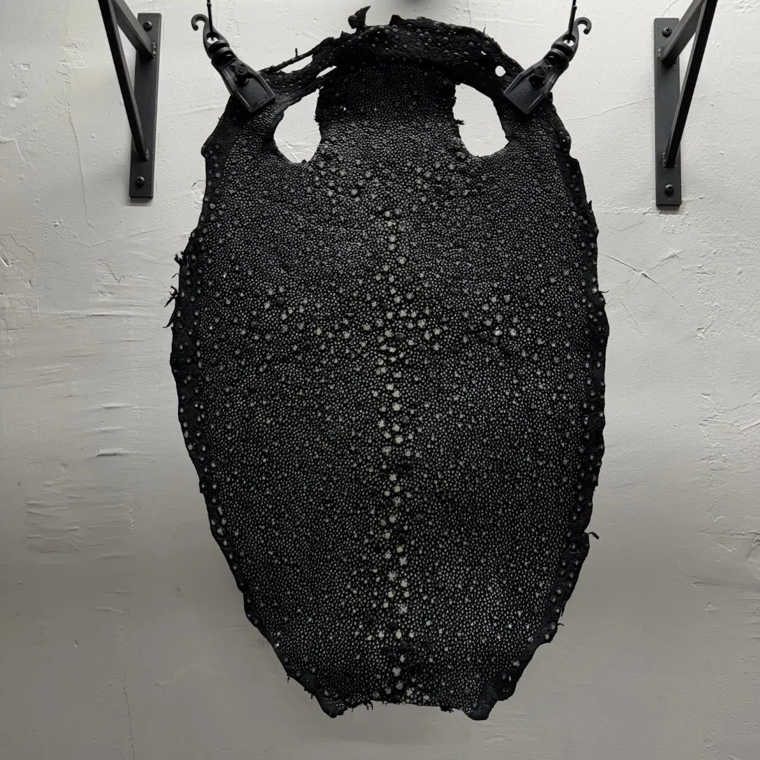 Genuine Porcupine Stingray Leather