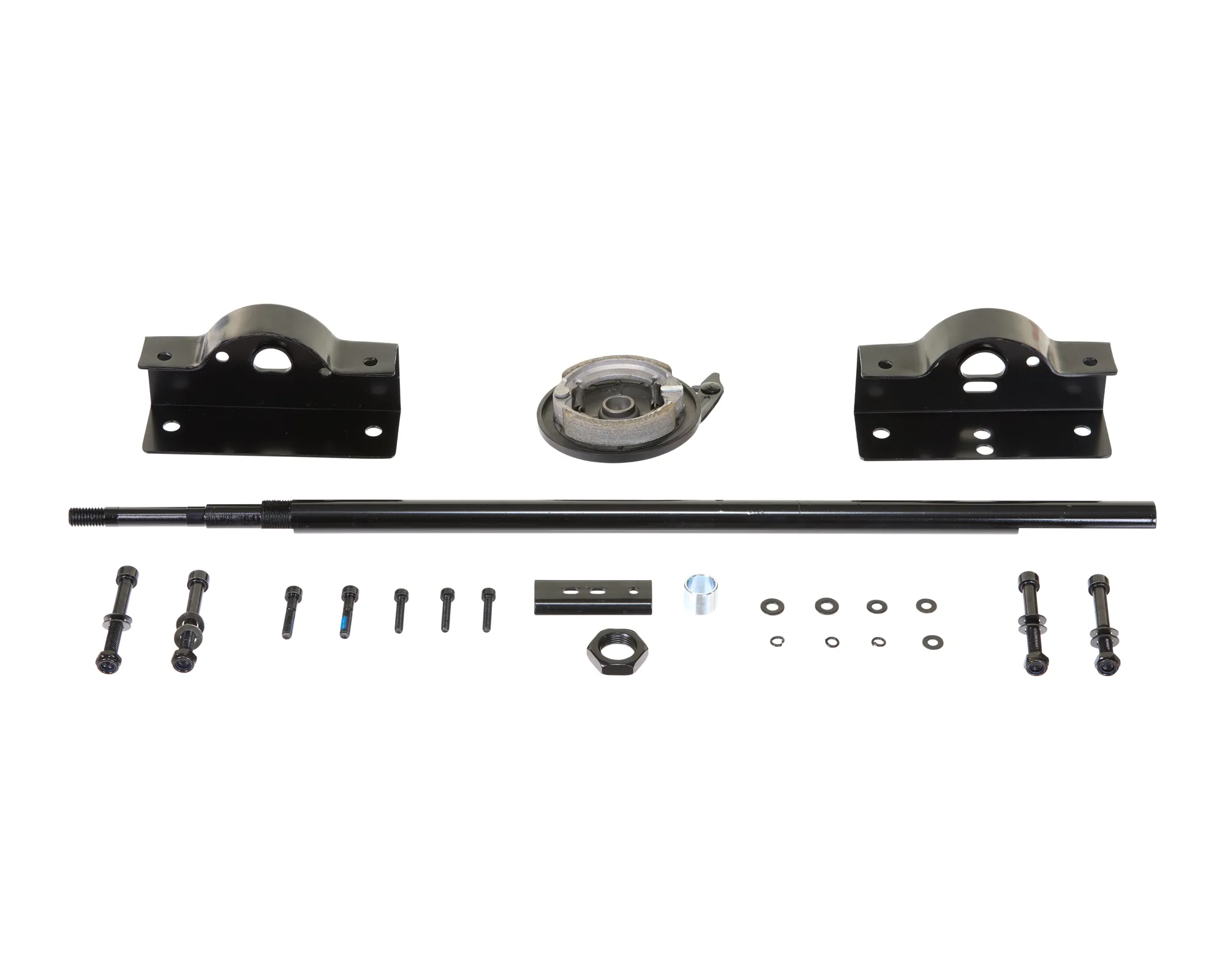 GF Elite -BLK/RD Rear Axle CMPLT HW