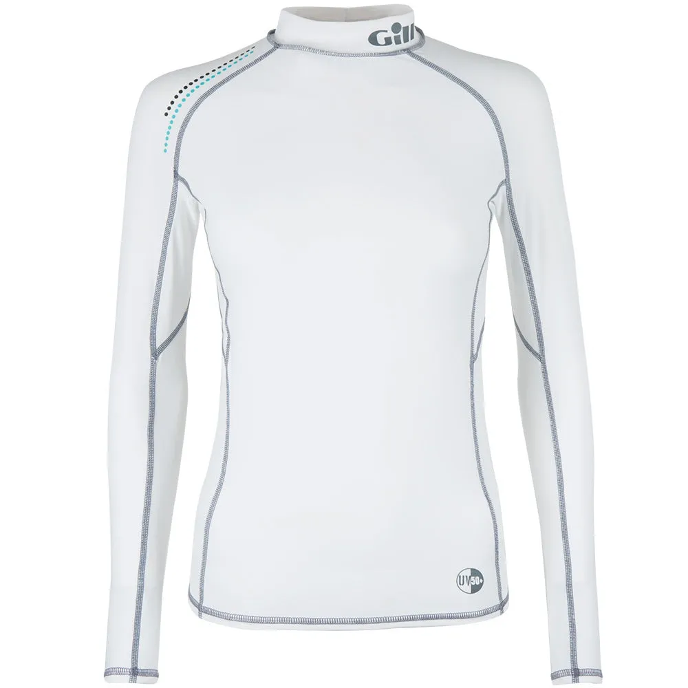 GILL Womens Pro Rash Vest - Long Sleeve White