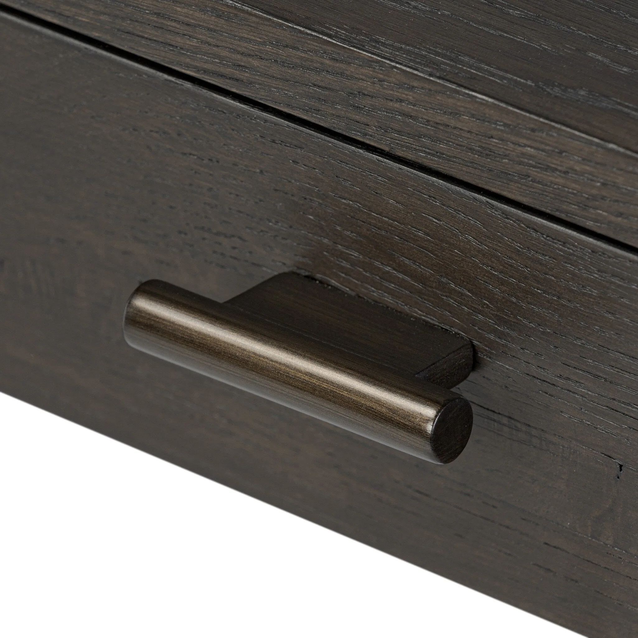 Glenview Desk - Cracked Smoked Black Veneer