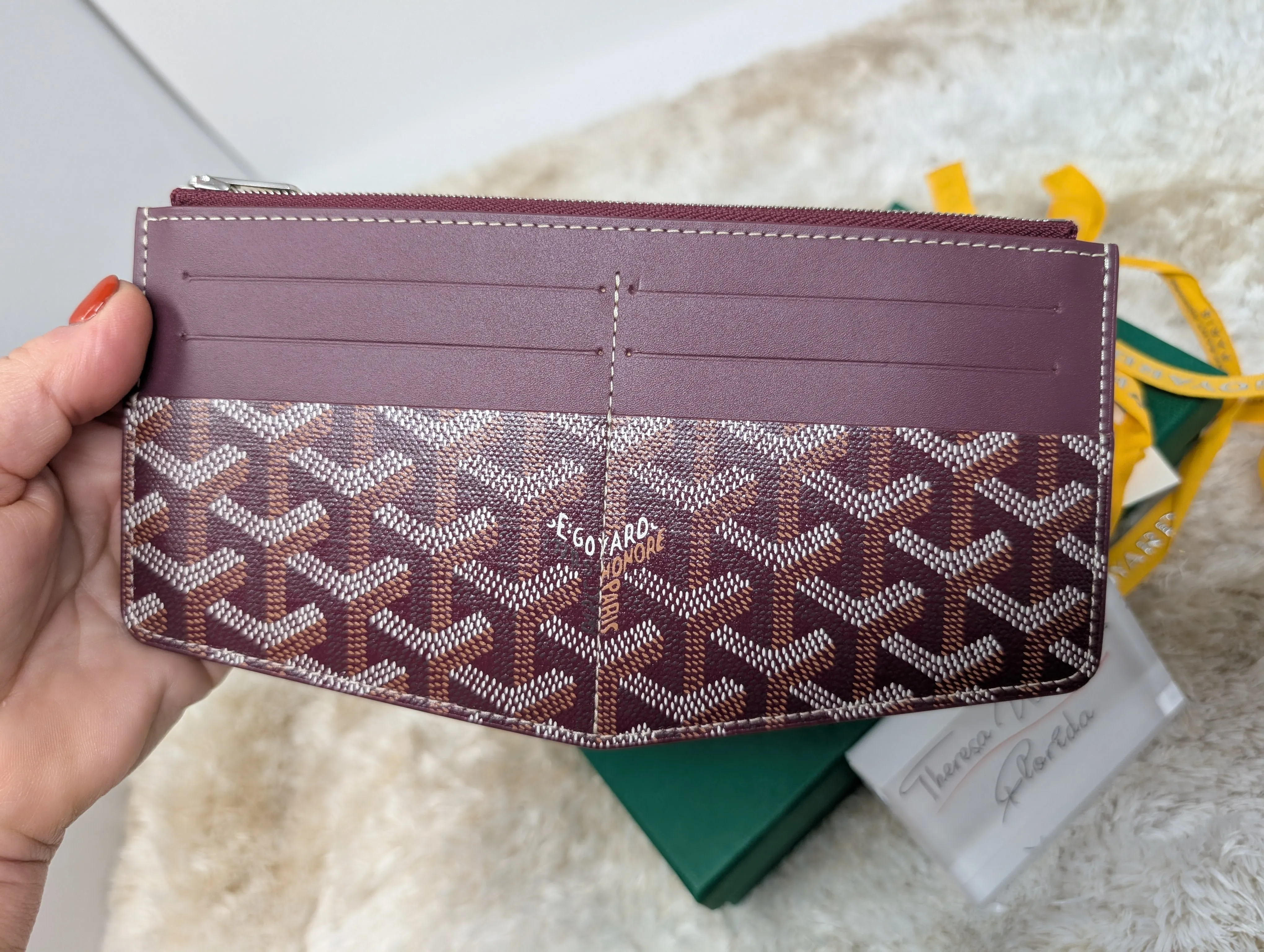 GOYARD INSERT LOUISE SLIM WALLET, NEW IN BOX