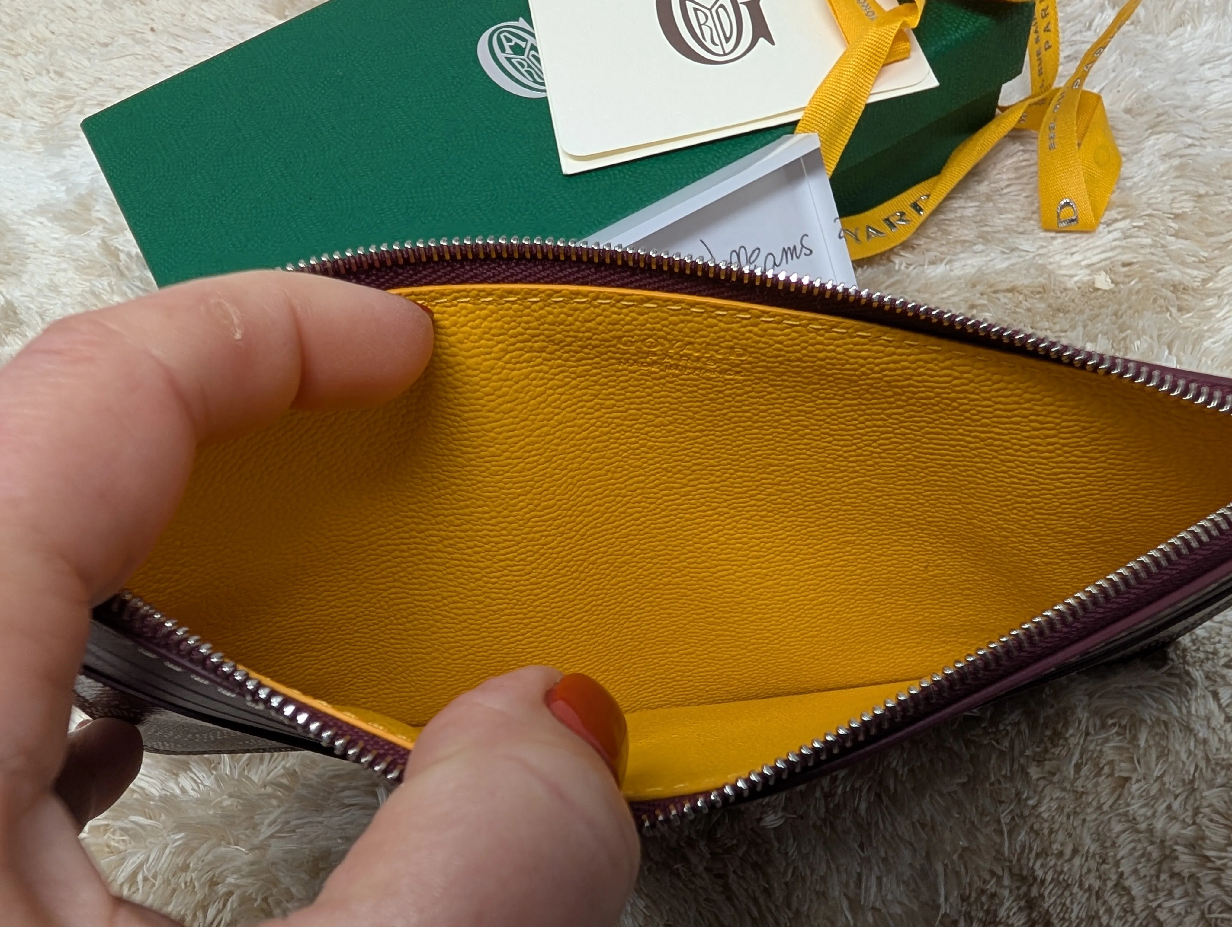 GOYARD INSERT LOUISE SLIM WALLET, NEW IN BOX