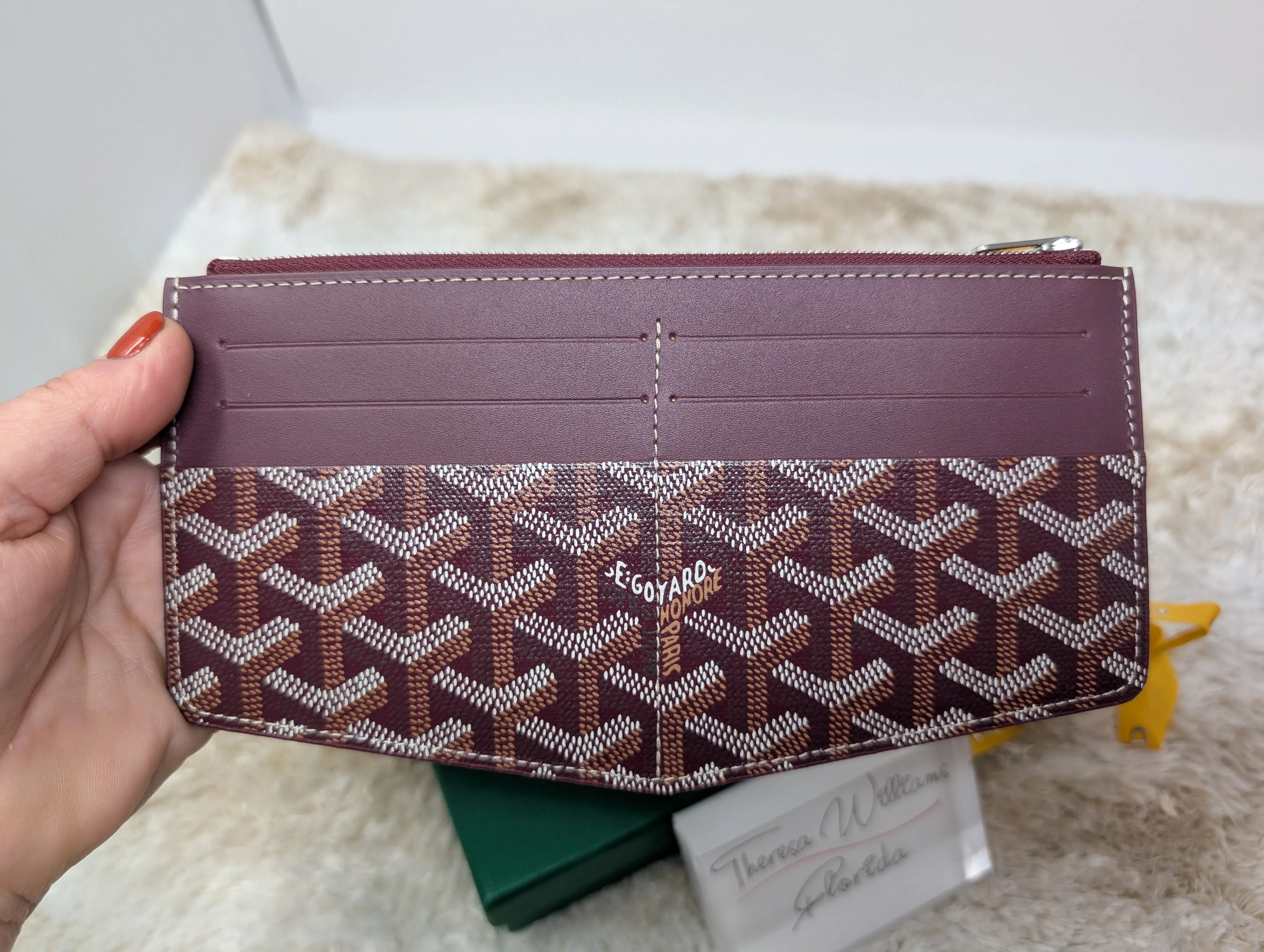 GOYARD INSERT LOUISE SLIM WALLET, NEW IN BOX