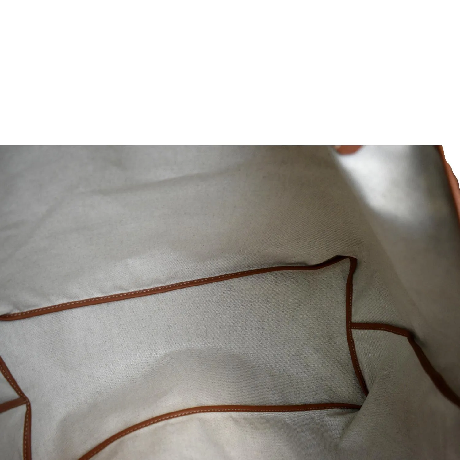 GOYARD Saint Louis GM Canvas Tote Shoulder Bag Tan