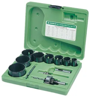 Greenlee 891 Electricians Bi-Metal Hole Saw Kit Conduit Sizes, 3/4-Inch - 2-1/2-Inch
