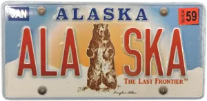 Grizzly License Plate Magnet