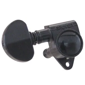Grover Original Rotomatics Machineheads ~ 3 3 ~ Black Chrome