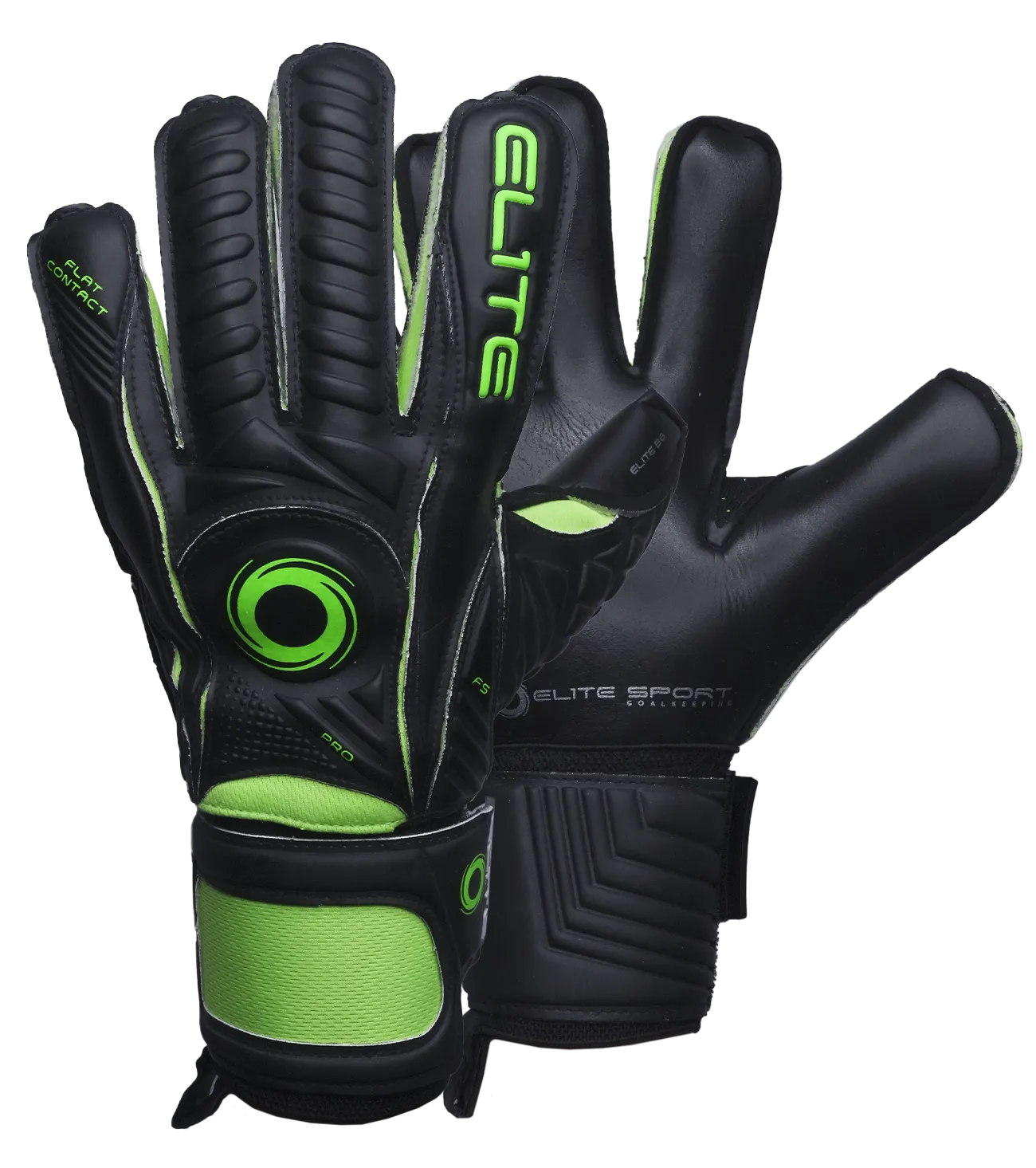 Guantes Elite BG Negro Verde Neón