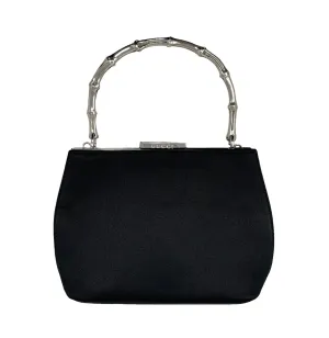 Gucci Black Satin 2way Top Handle